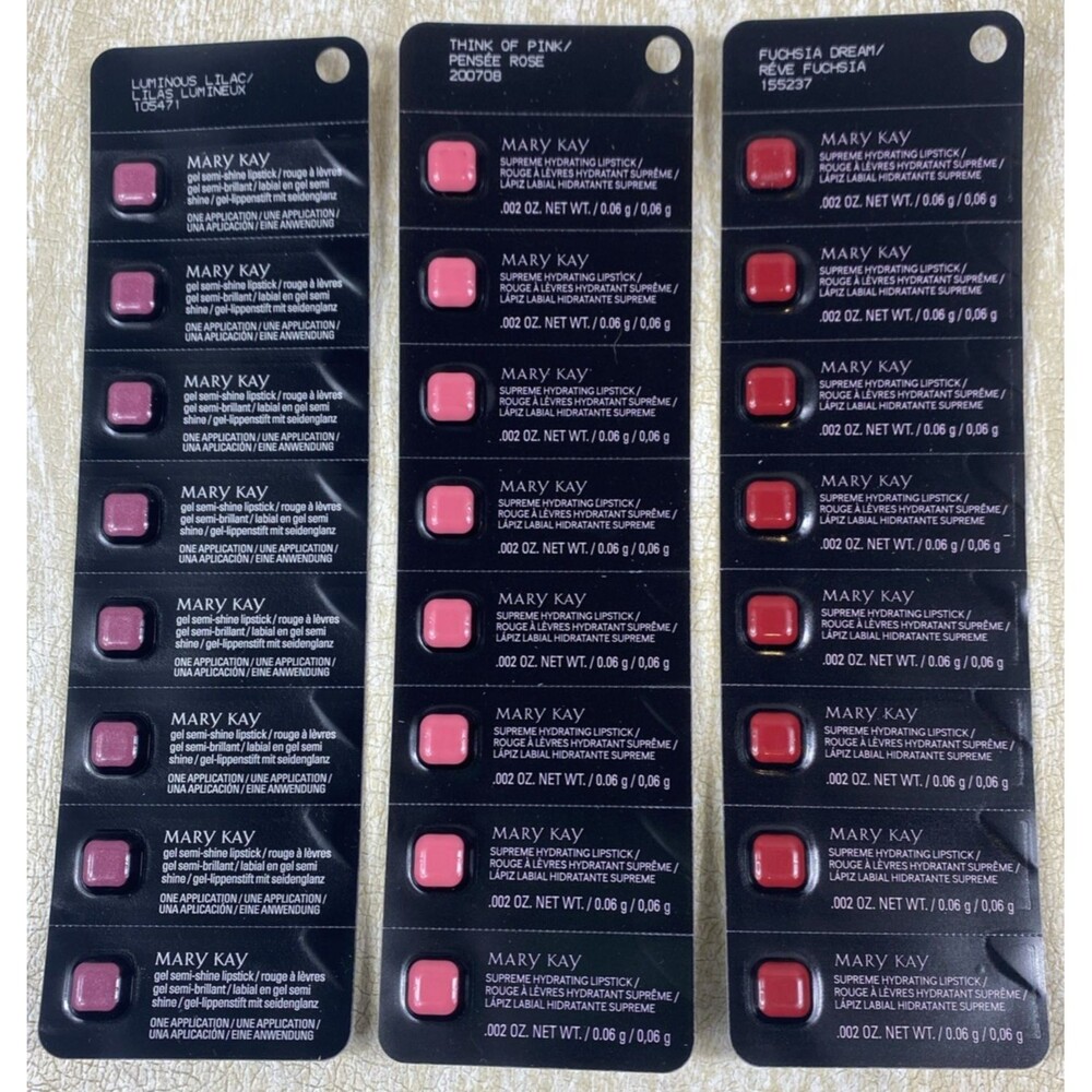 126 Mary Kay® Supreme Hydrating Lipstick Sample Packs 16 Different Shades New - Picture 5 of 7